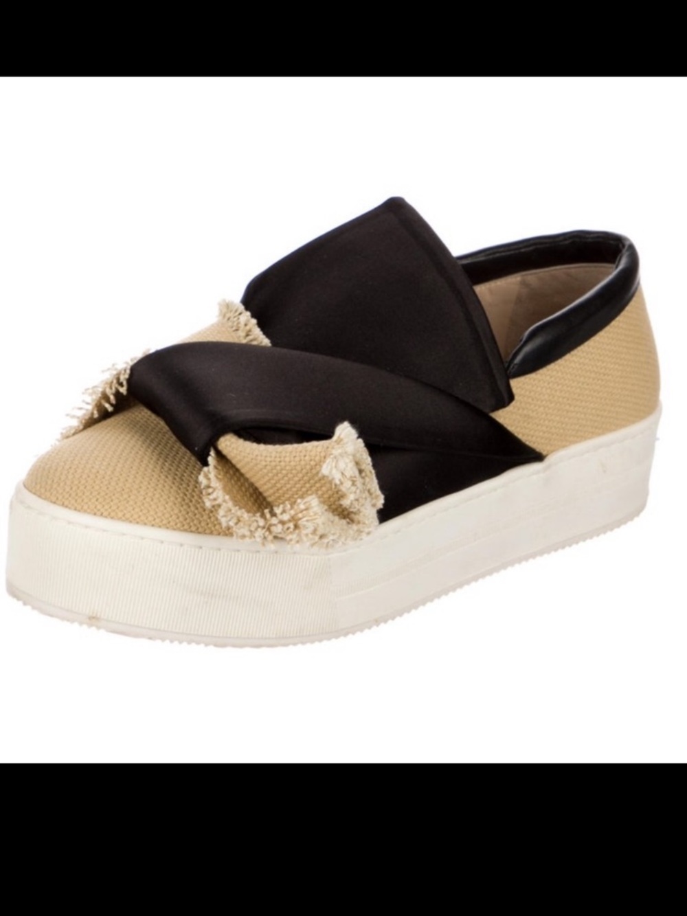 N°21 Colour Block Pattern Platform Sneakers